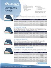 Lifecomfort Mattress Range Flyer