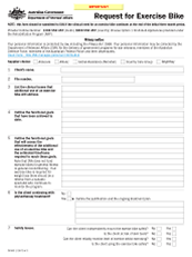 D9160 - Request for Exercise Bike