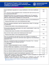 Home Modification Prescription Checklist 