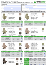 SWEP Off Contract Power Recliner Range
